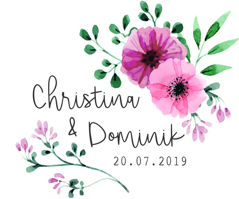 Christina und Dominik Hochzeit Logo
