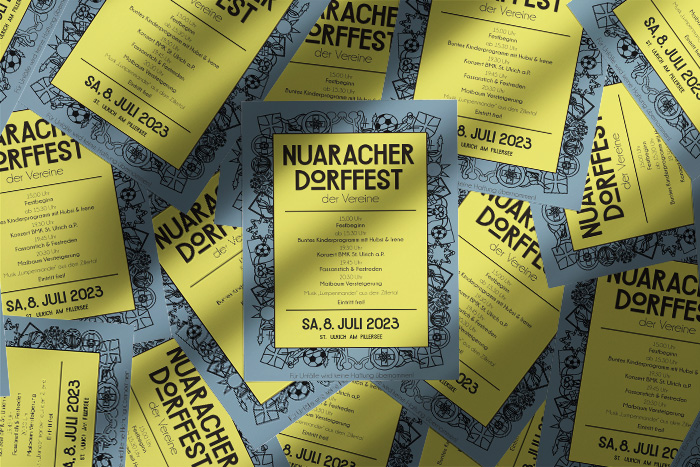 Nuaracher Dorffest der Vereine Flyer 2023