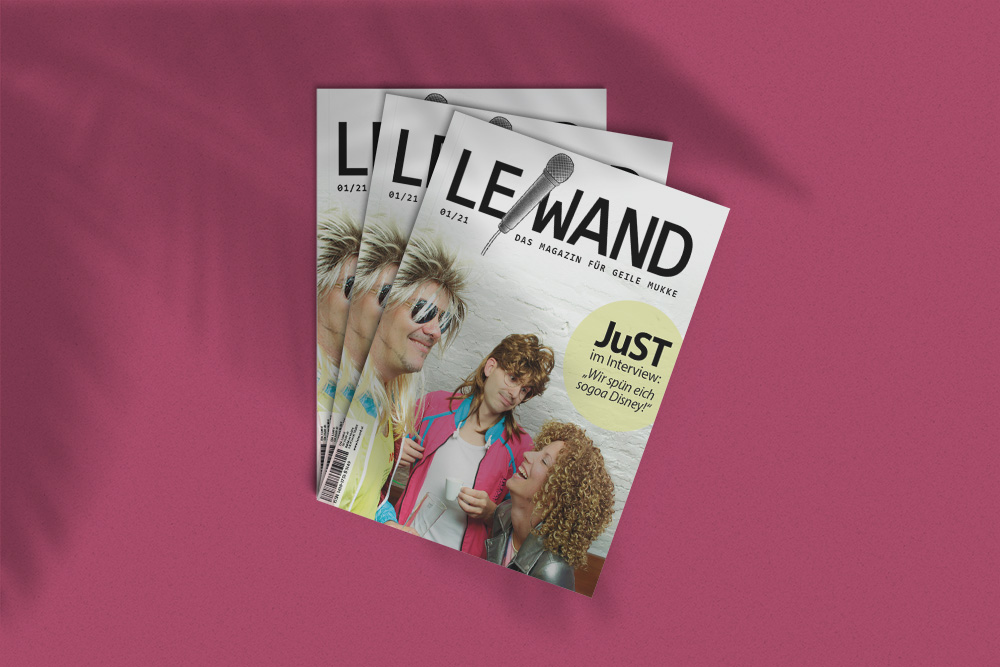 Leiwand JuST Titelblatt Cover 2021 mehrere Magazine