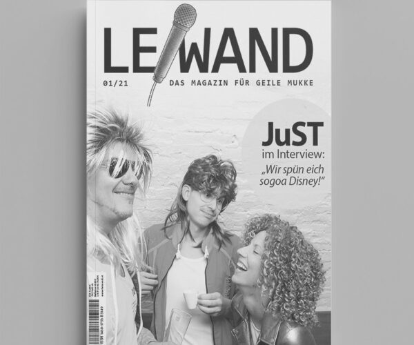 Leiwand JuST Titelblatt Cover 2021 schwarz weiss